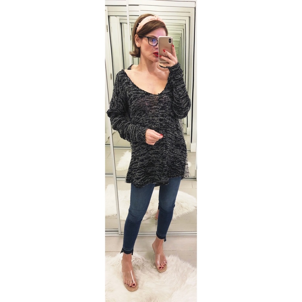 LF Millau Open Back Colorblock Sweater